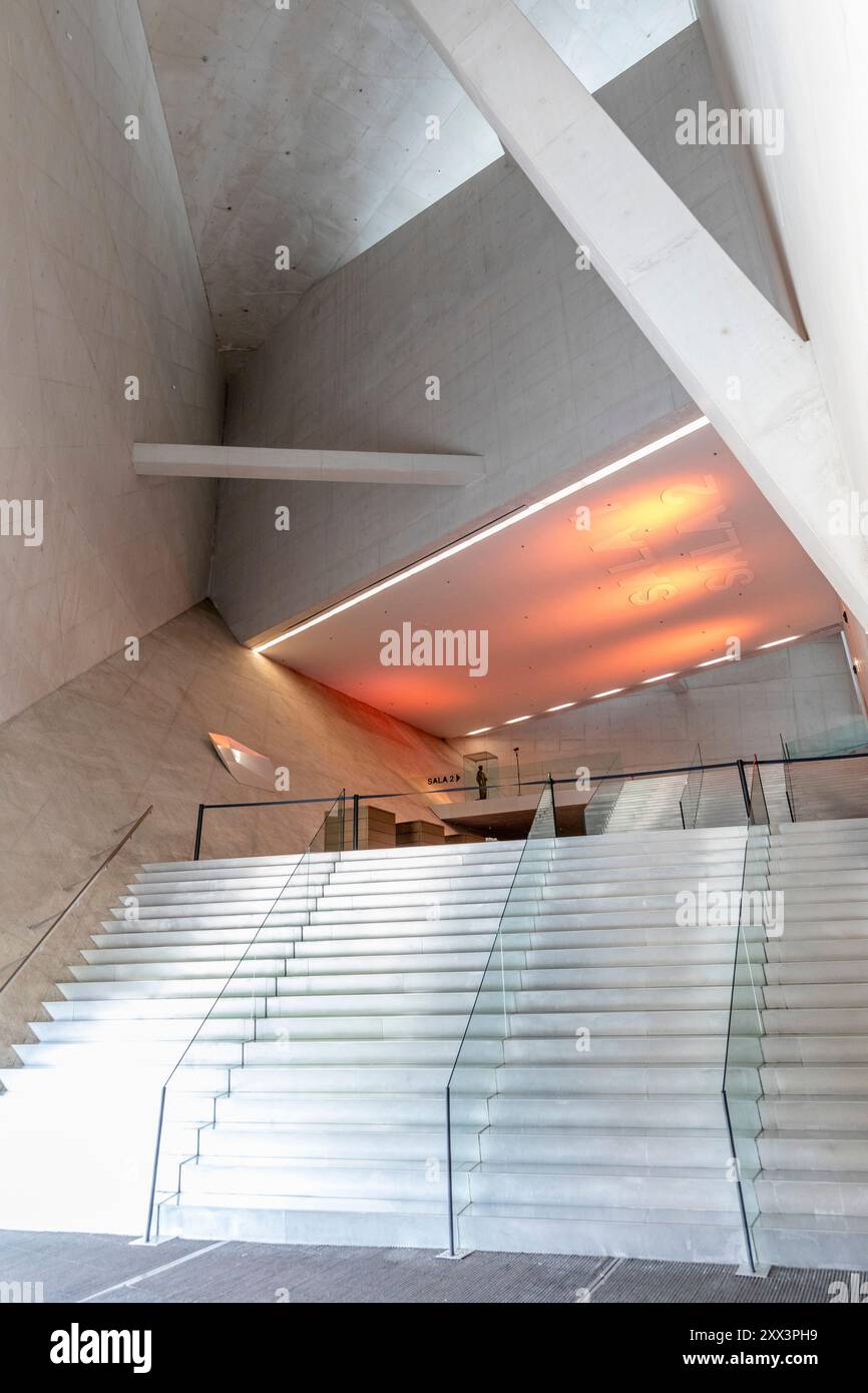 Innenraum der Casa da Musica, Porto, Portugal, Südeuropa Stockfoto