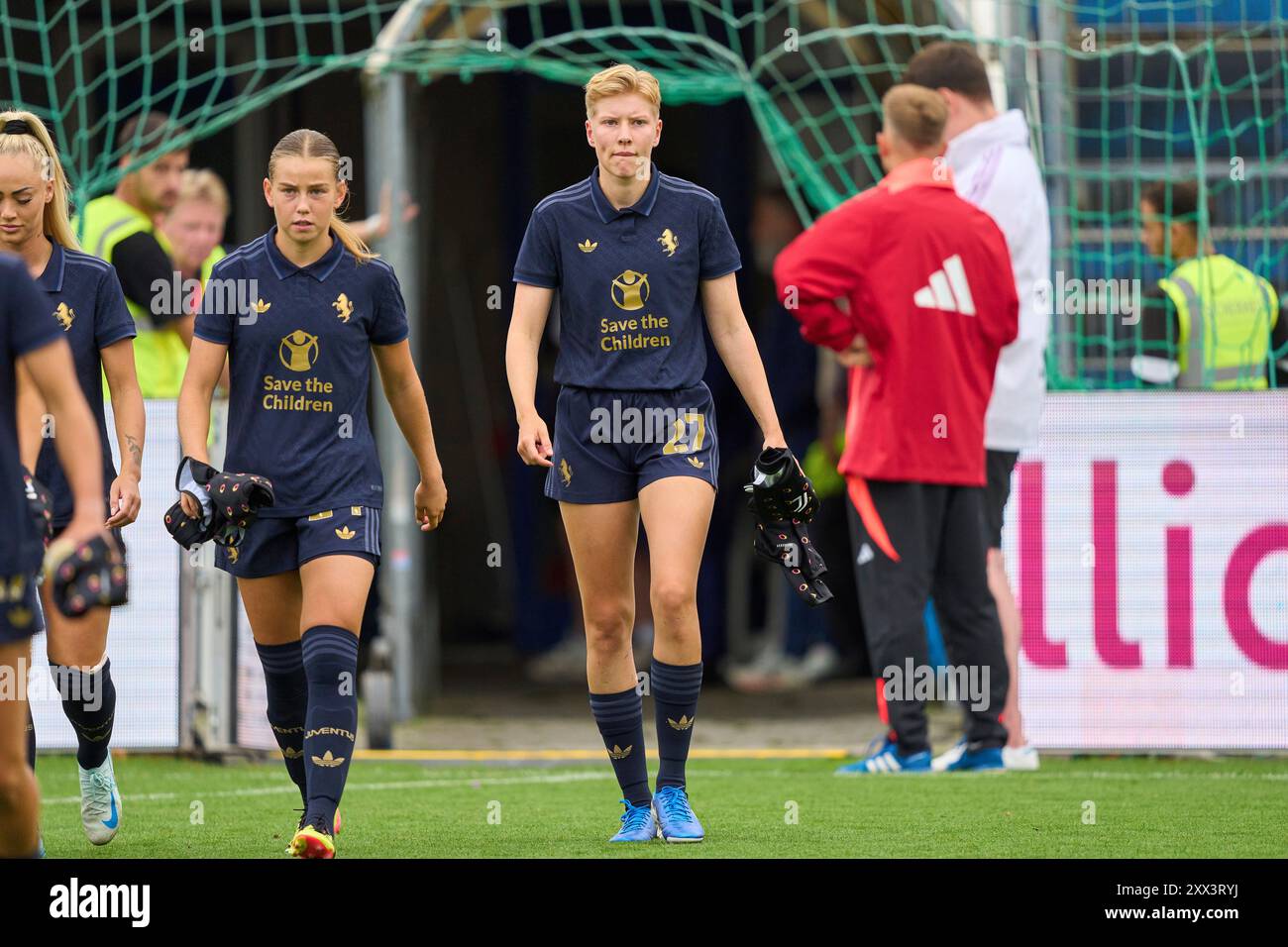 Paulina Krumbiegel, JUVE Frauen 27 im Frauenfußballspiel FC BAYERN München - JUVENTUS TURIN 0-0 am 20. August 2024 in München. Saison 2024/2025, 1.Bundesliga, FCB, München, Google Pixel, Frauen Bundesliga Spieltag x, x.. Spieltag-Fotograf: ddp-Bilder / Sternbilder Stockfoto