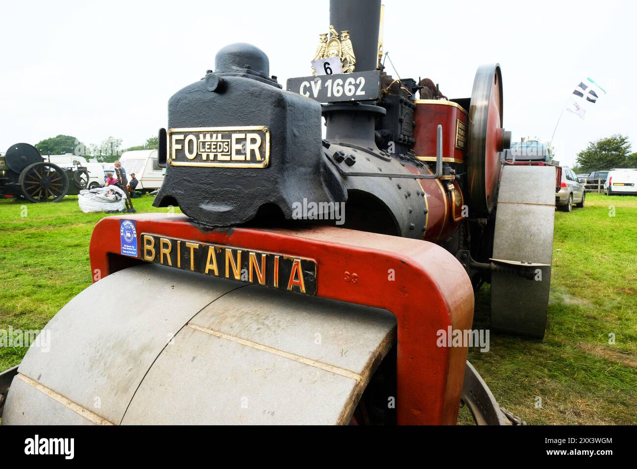 Traktionsmotoren bei der West of England Steam Engine Rally - John Gollop Stockfoto