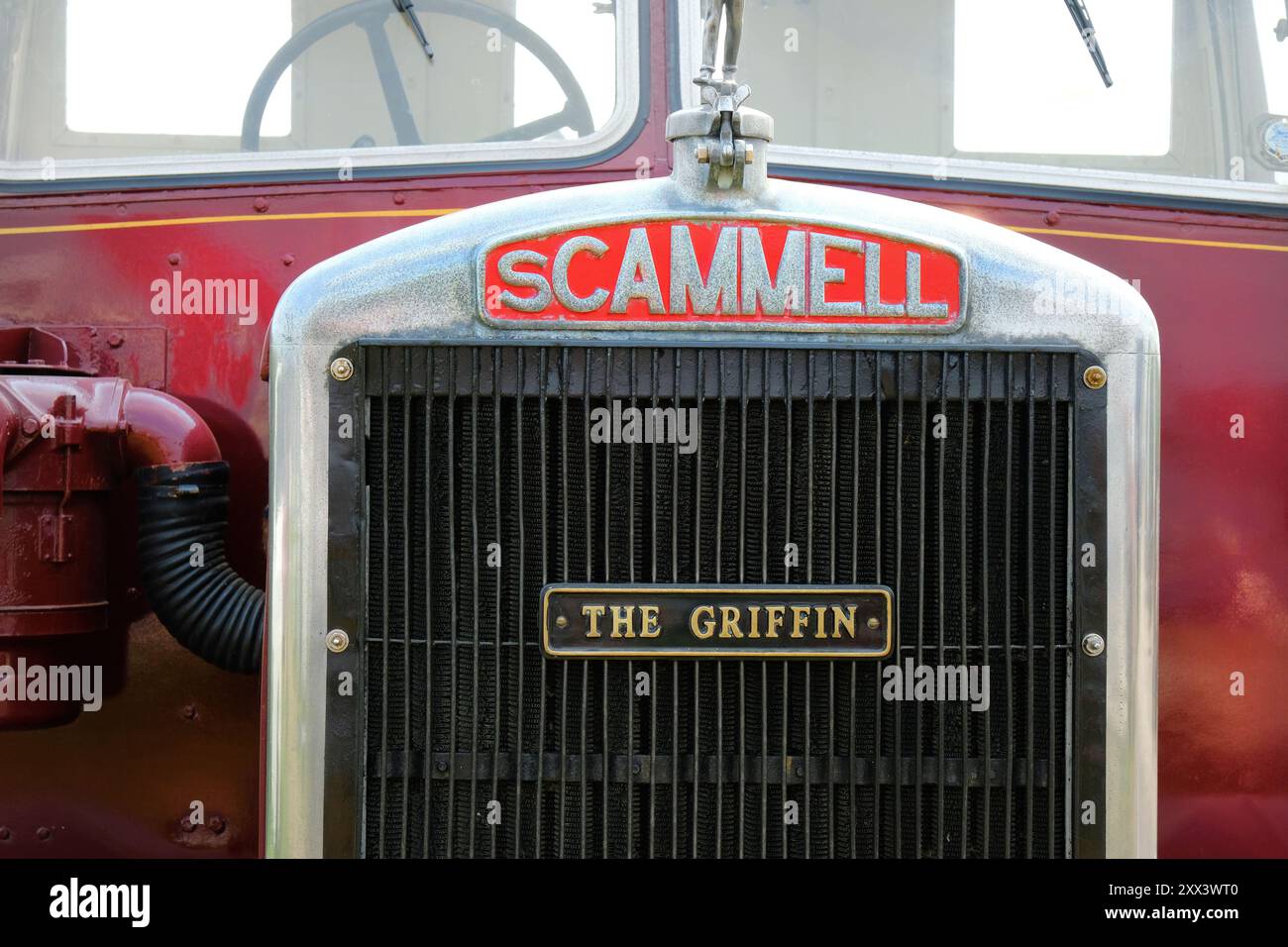 Schwerer Vintage Scammell Abschleppwagen - John Gollop Stockfoto