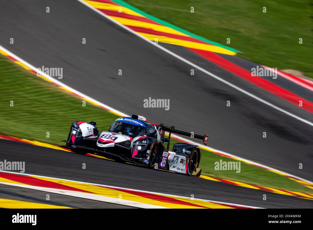 Francorchamps, Belgien, 21. August 2024, #85 R-ACE GP (Fra) Duqueine M30/D08/Nissan (LMP3) Hadrien David (Fra)/Fabien Michal (Fra), während Runde 4 des Michelin Le Mans Cup 2024 auf dem Circuit de Spa-Francorchamps (Belgien), am 21. August 2024 - Foto Kristof Vermeulen/Credit Kristof Vermeulen/Alamy Live News Stockfoto