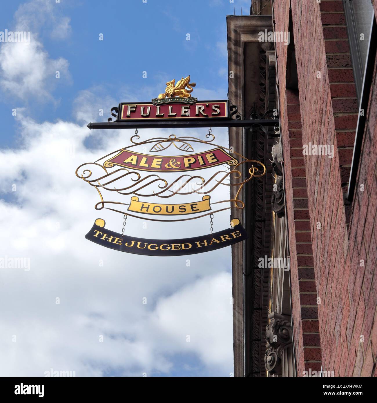 The Jugged Hare, ein Gastro-Pub, in dem Spiele in London, England, angeboten werden Stockfoto