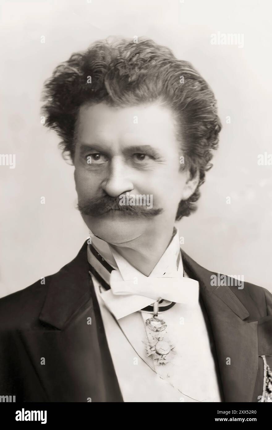 Johann Baptist Strauss II., 1825–1899, auch bekannt als Johann Strauss Jr., österreichischer Komponist und Geiger, 1890, digital herausgegeben Stockfoto