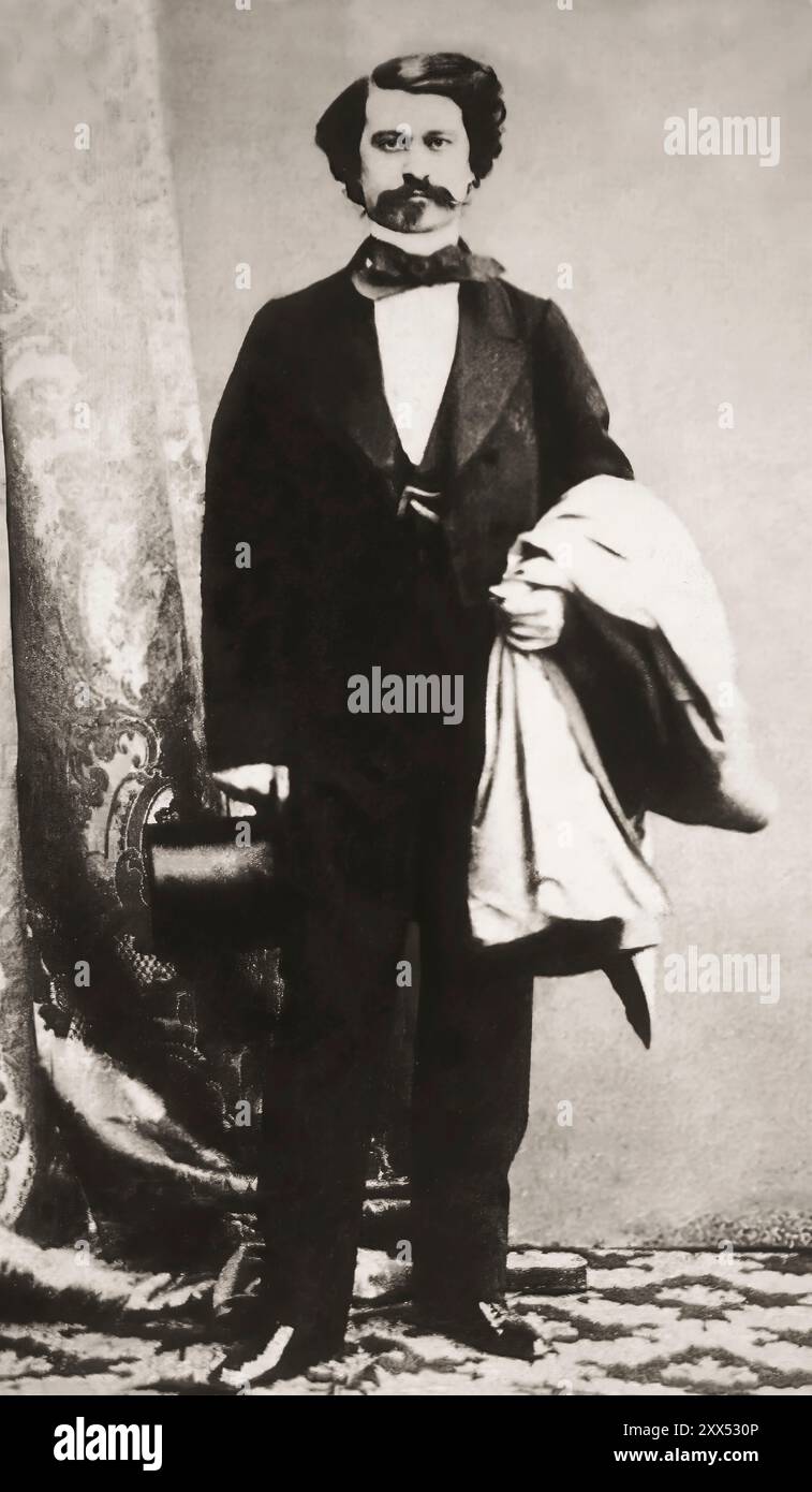 Johann Baptist Strauss II., 1825–1899, österreichischer Komponist und Geiger, 1879, digital herausgegeben Stockfoto