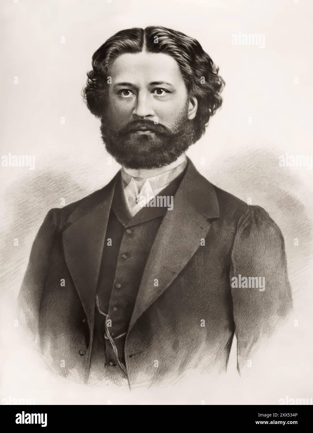 Johann Baptist Strauss II., 1825–1899, österreichischer Komponist und Geiger, 1879, digital herausgegeben Stockfoto