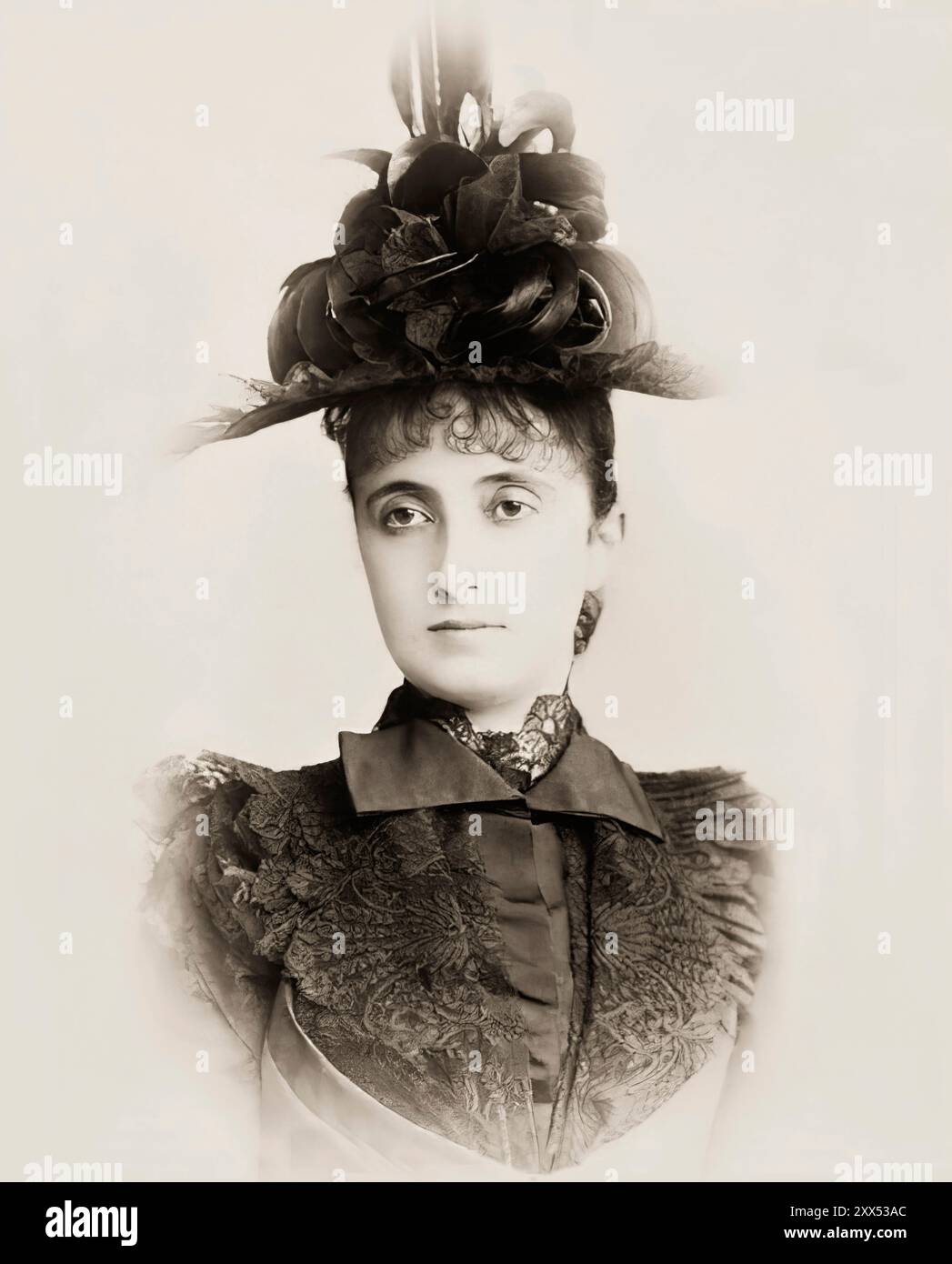 Adele Strauss, geb. Deutsch, 1856–1930, Ehefrau von Johann Strauss II., digital herausgegeben Stockfoto