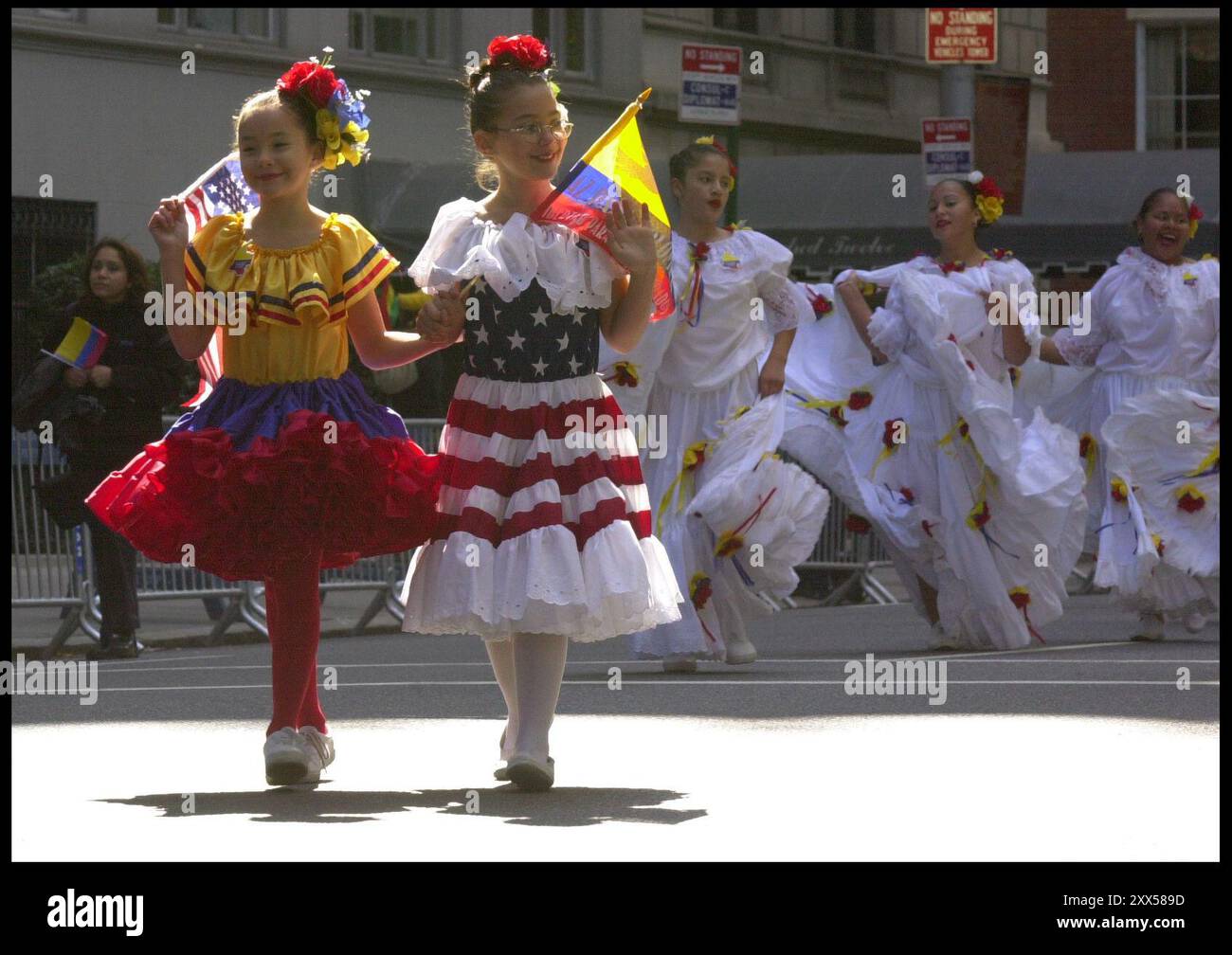 Columbus Day Parade am 8. Oktober 2000 in Manhattan, New York. Stockfoto