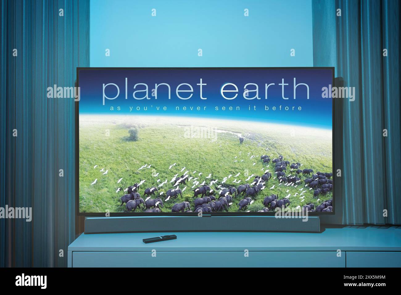 Kaunas, Litauen - 22. August 2024: Einer der beliebtesten TV-Dokumentarfilme Planet Earth Stockfoto