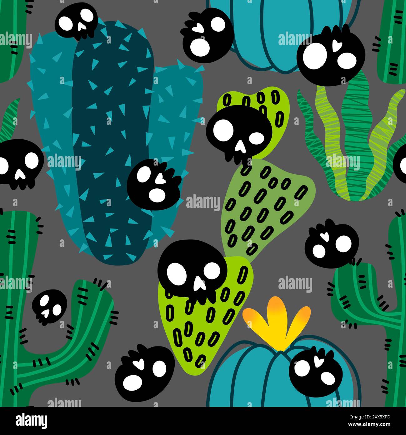 Sommer floral nahtlose Cartoon Kaktus-Muster fr das Verpacken von Papier  und Stoffen und Bettwsche und Urlaub Accessoires und Kinder Kleidung  drucken und Badeanzug t Stockfotografie - Alamy
