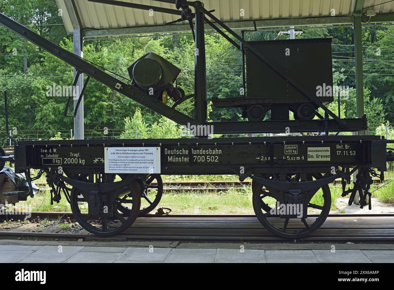 Europa, Deutschland, Aumuehle, Holstein, Herzogtum Lauenburg, Metropolregion Hamburg, Motorschuppen Museumsbahn Aumuehle, Freigelände, 2-A Stockfoto