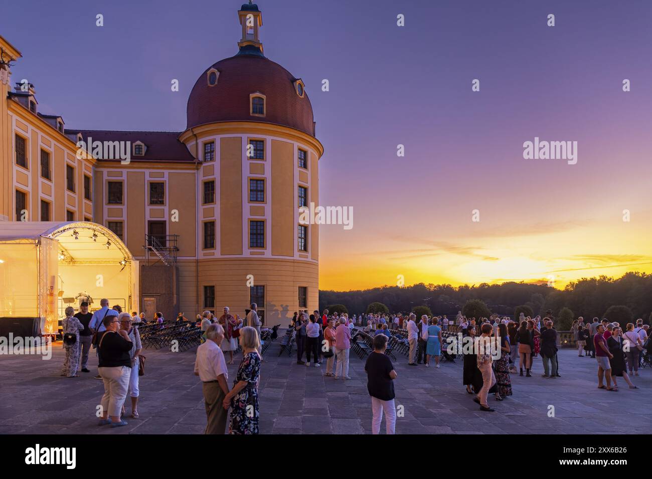 Das Moritzburg Festival ist ein jährlich stattfindendes Kammermusikfest in Sachsen. Sie wurde 1993 in Moritzburg von den Solisten Kai Vogler, Peter Bruns und J gegründet Stockfoto