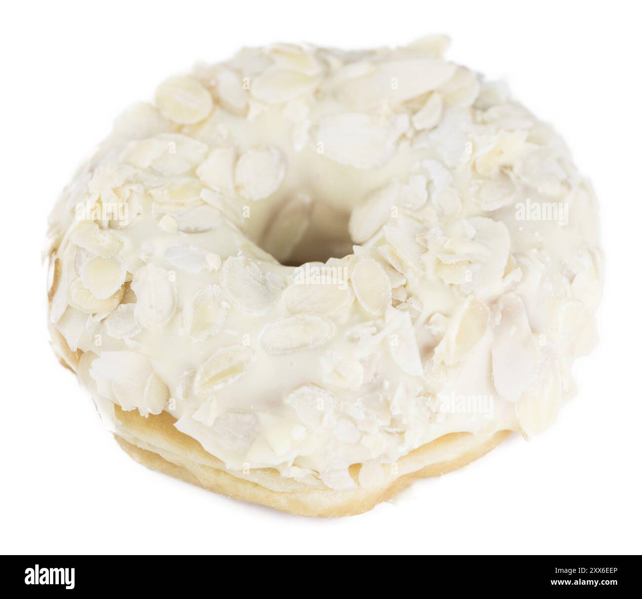 Donuts isoliert auf weißem Hintergrund mit einem weichen Schatten (Nahaufnahme) Stockfoto