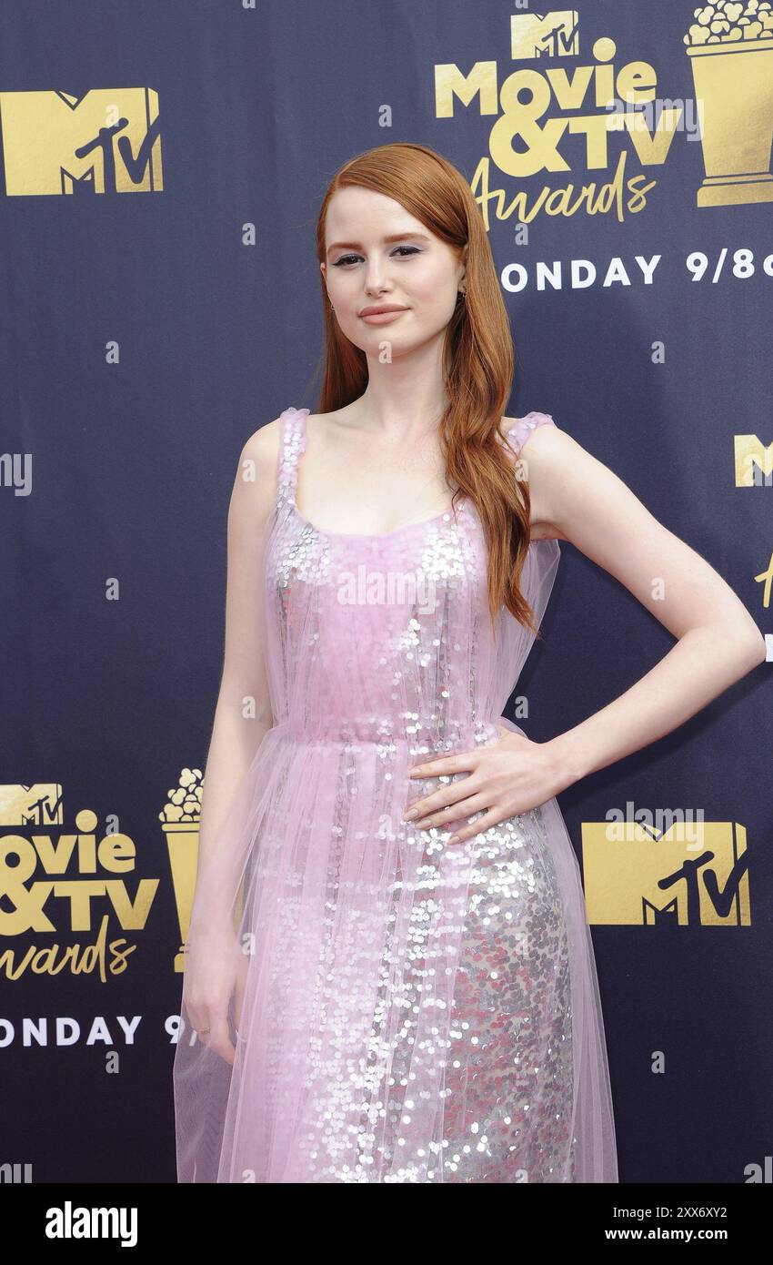 Madelaine Petsch bei den MTV Movie and TV Awards 2018, die am 16. Juni 2018 im Barker Hangar in Santa Monica, USA, stattfanden Stockfoto