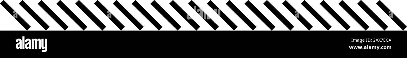 Rahmen mit Schrägstrich. Trennstreifen für diagonale parallele Linien. Abstrakter geometrischer Rahmen des Kippstreifens. Trennlinie mit Schrägstrich. Vektordarstellung auf weiß isoliert Stock Vektor