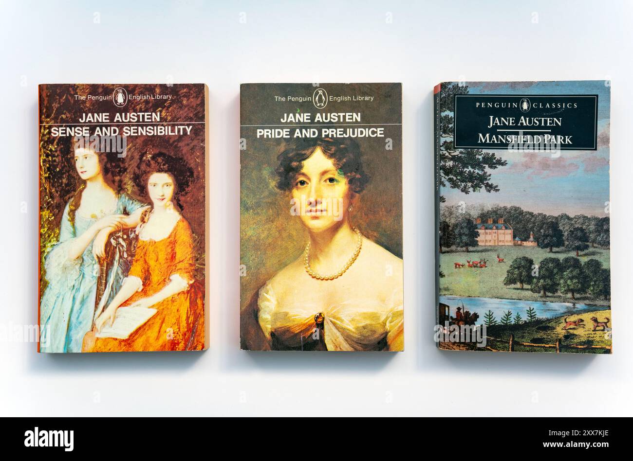 Jane Austen Taschenbücher Stockfoto