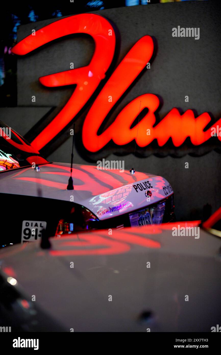 Die Mafia erlebt schwere Schläge durch Informanten in ihren eigenen Reihen, die mit den Behörden zusammenarbeiten. Flamingo Casino. Stockfoto