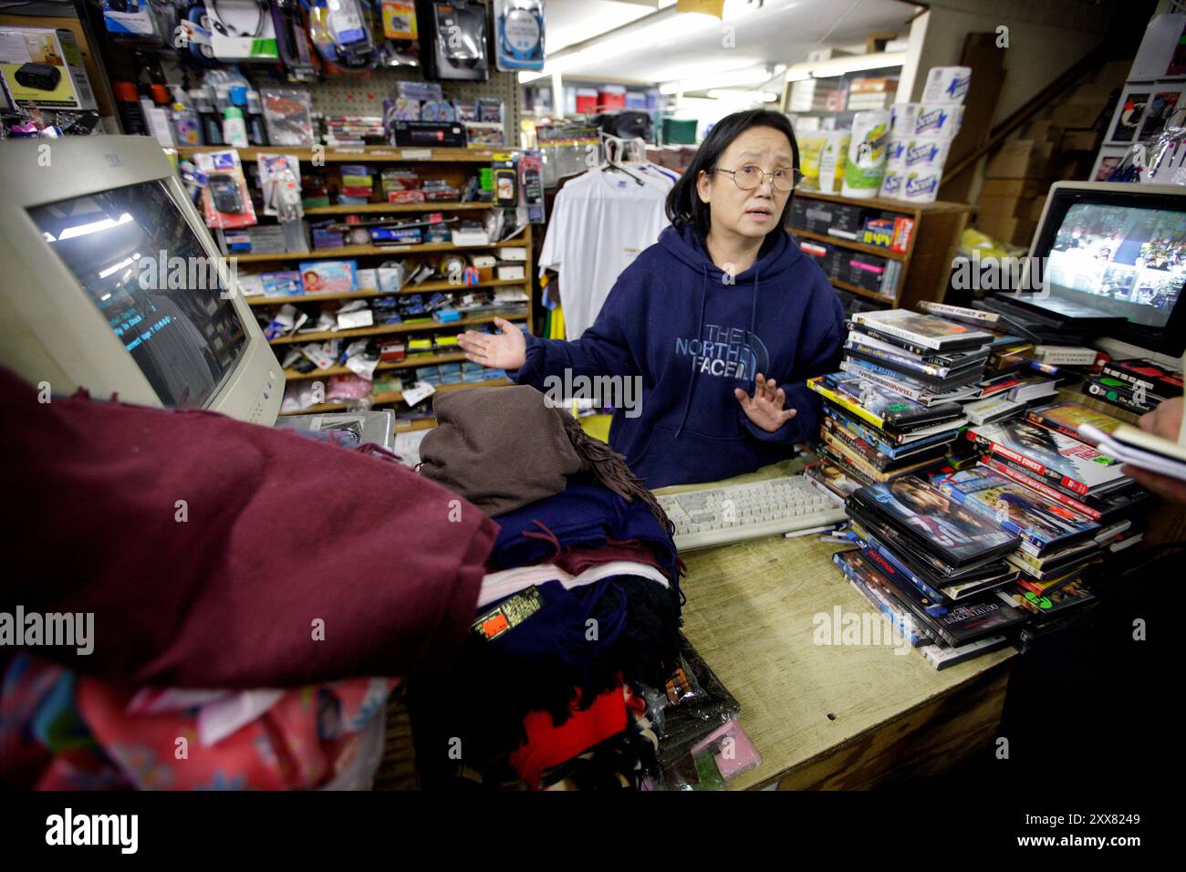 Roosevelt Island, ein Akronismus in New York, wurde in den letzten 35 Jahren vom Staat geführt. Jetzt öffnet sich das soziale Experiment für die Privatisierung. Stockfoto