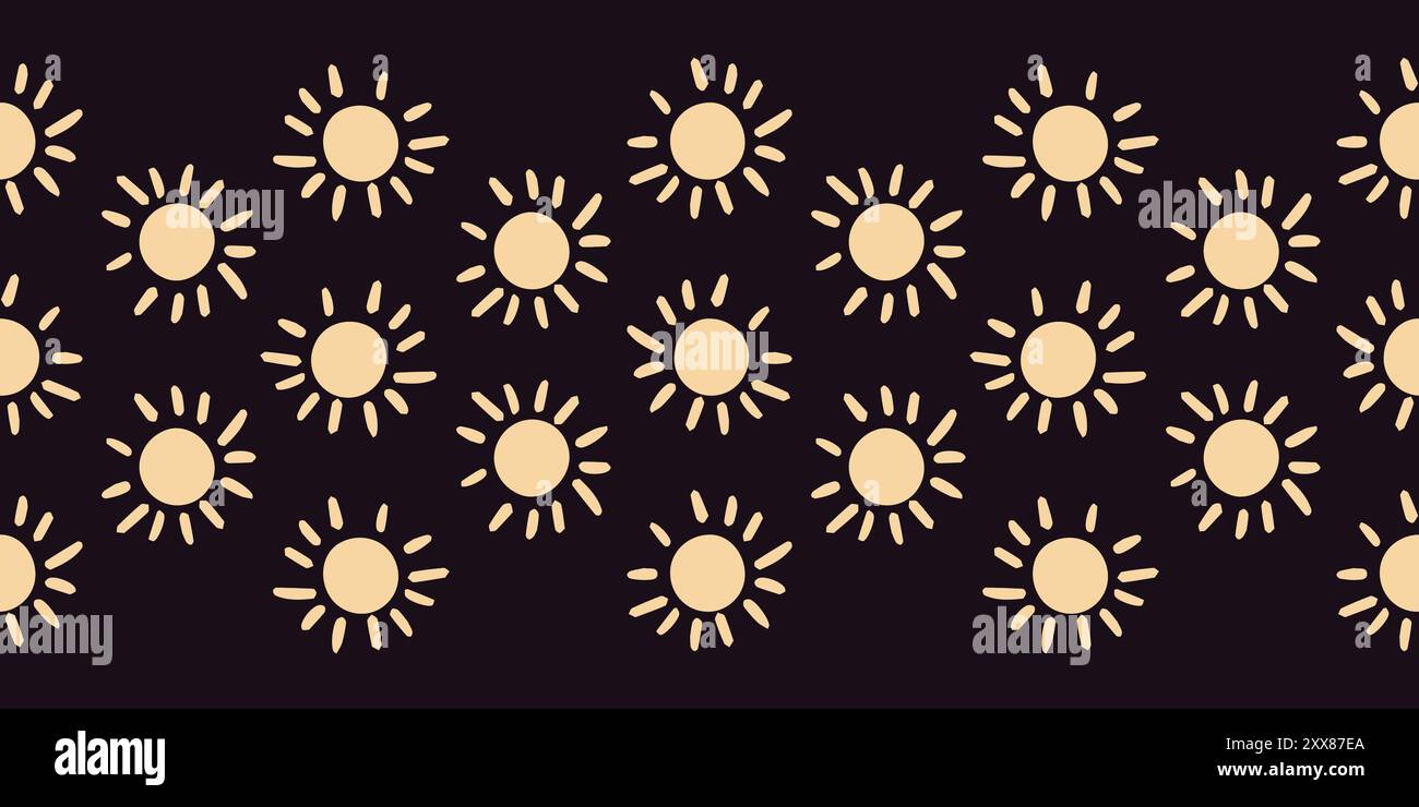 Helles Sonnenmuster auf dunklem Hintergrund Stock Vektor