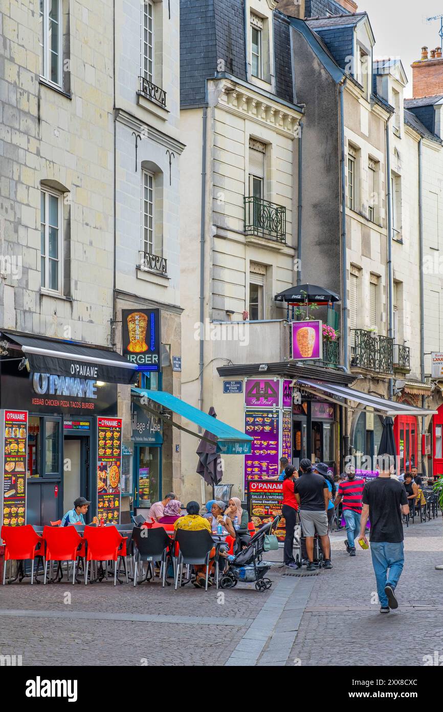 Frankreich, Loire Atlantique, Nantes, historisches und lebhaftes Viertel von Bouffay Stockfoto