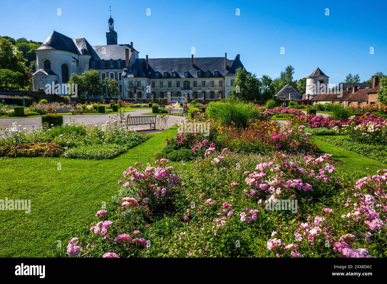 Frankreich, Somme, Argoules, Les jardins de Valloires, die Jardins de