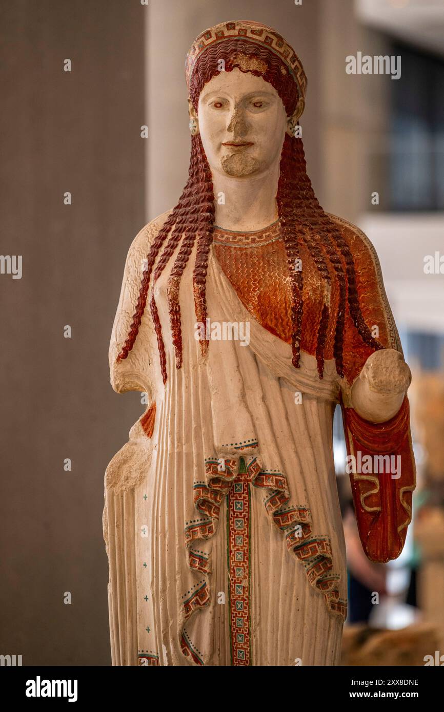 Griechenland, Athen, das Akropolis-Museum von Athen ist eines der wichtigsten archäologischen Museen in Athen. Stockfoto