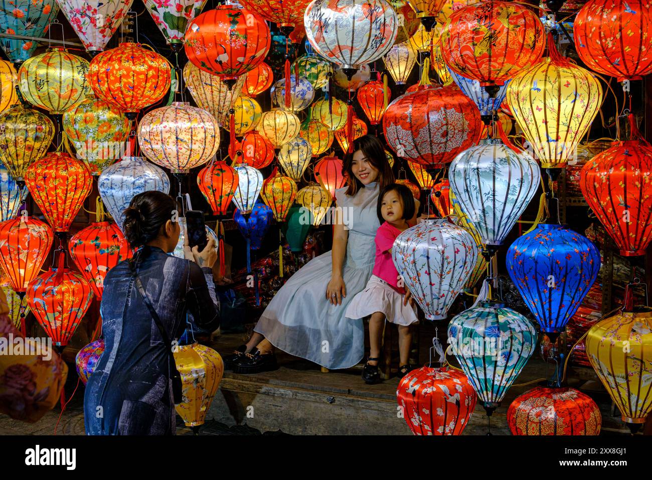 Vietnam, Provinz Quang Nam, Hoi an, Altstadt, auf der Liste des UNESCO-Weltkulturerbes, Fotoruf Stockfoto