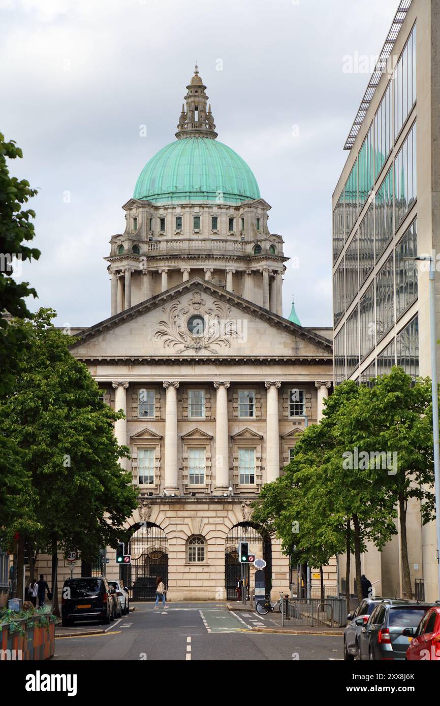 Belfast City, Nordirland. Gebäude der lokalen Regierung - Belfast City Hall. Stockfoto