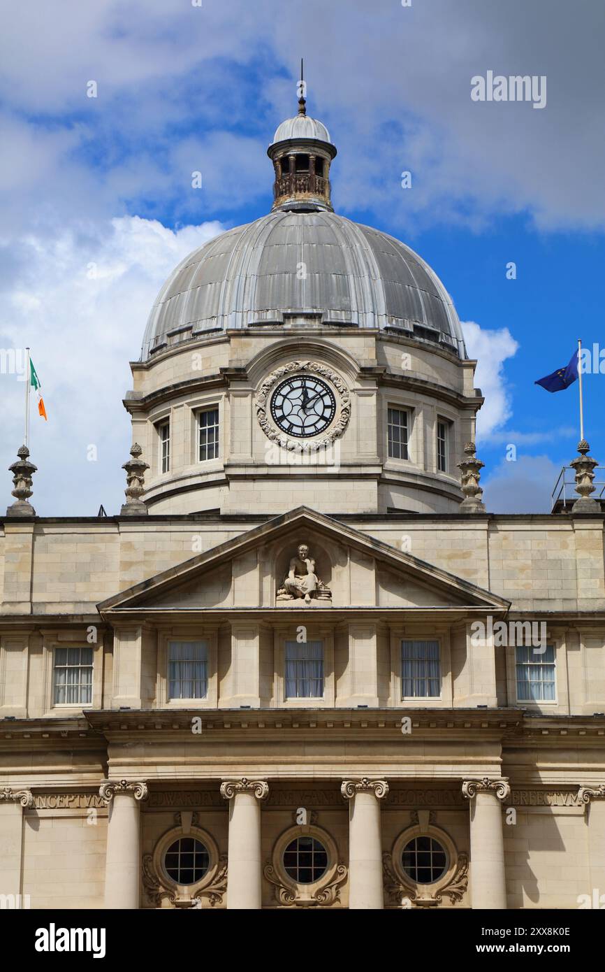 Regierungsgebäude in der Merrion Street in Dublin, Irland. Der Edwardian Complex beherbergt das Department of Taoiseach, den Generalstaatsanwalt und das Department of Fi Stockfoto