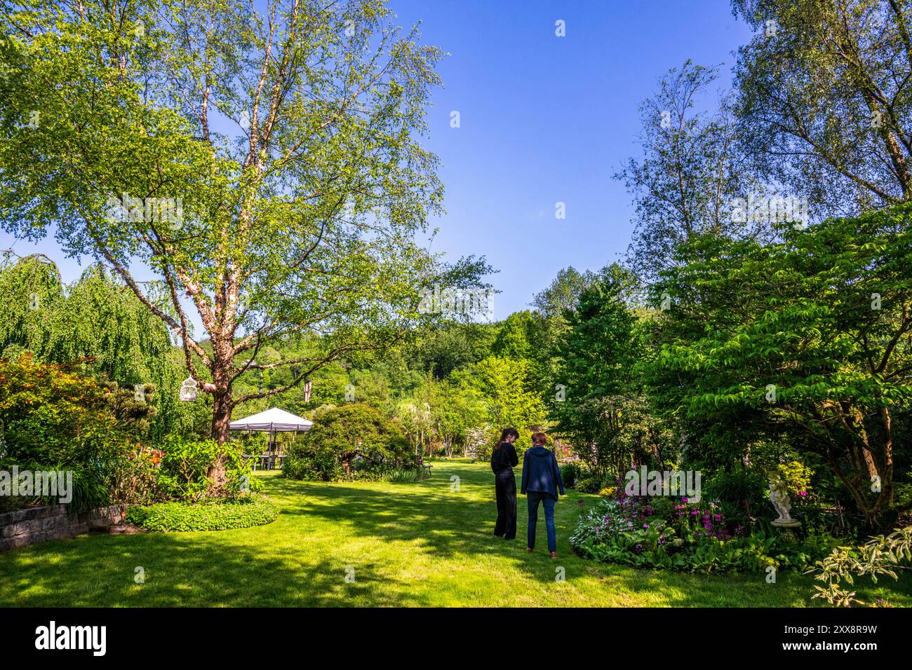 Frankreich, Pas de Calais, Planquette Valley, Fressin, O friedlicher Garten, privater Garten für die Öffentlichkeit geöffnet Stockfoto