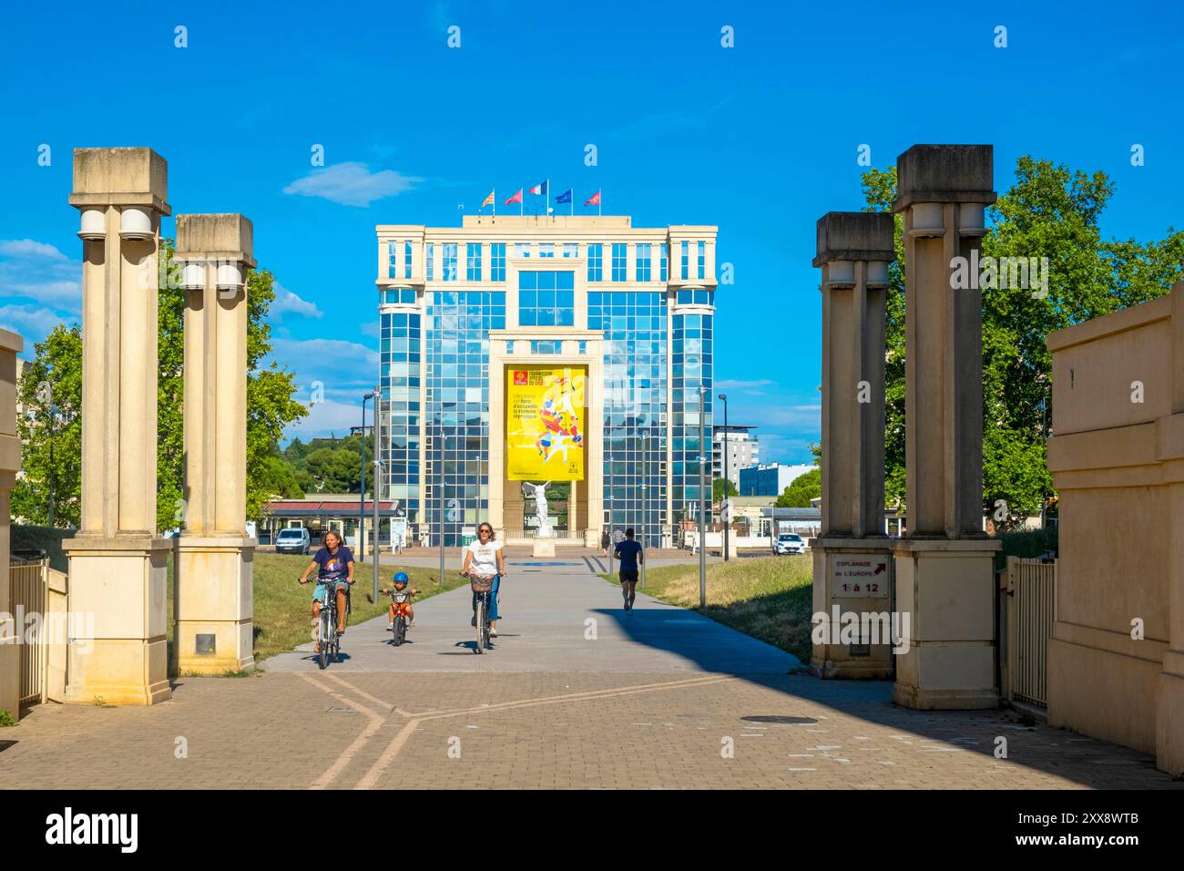 Frankreich, Herault, Montpellier, Viertel Antigone vom Architekten Ricardo Bofill Stockfoto