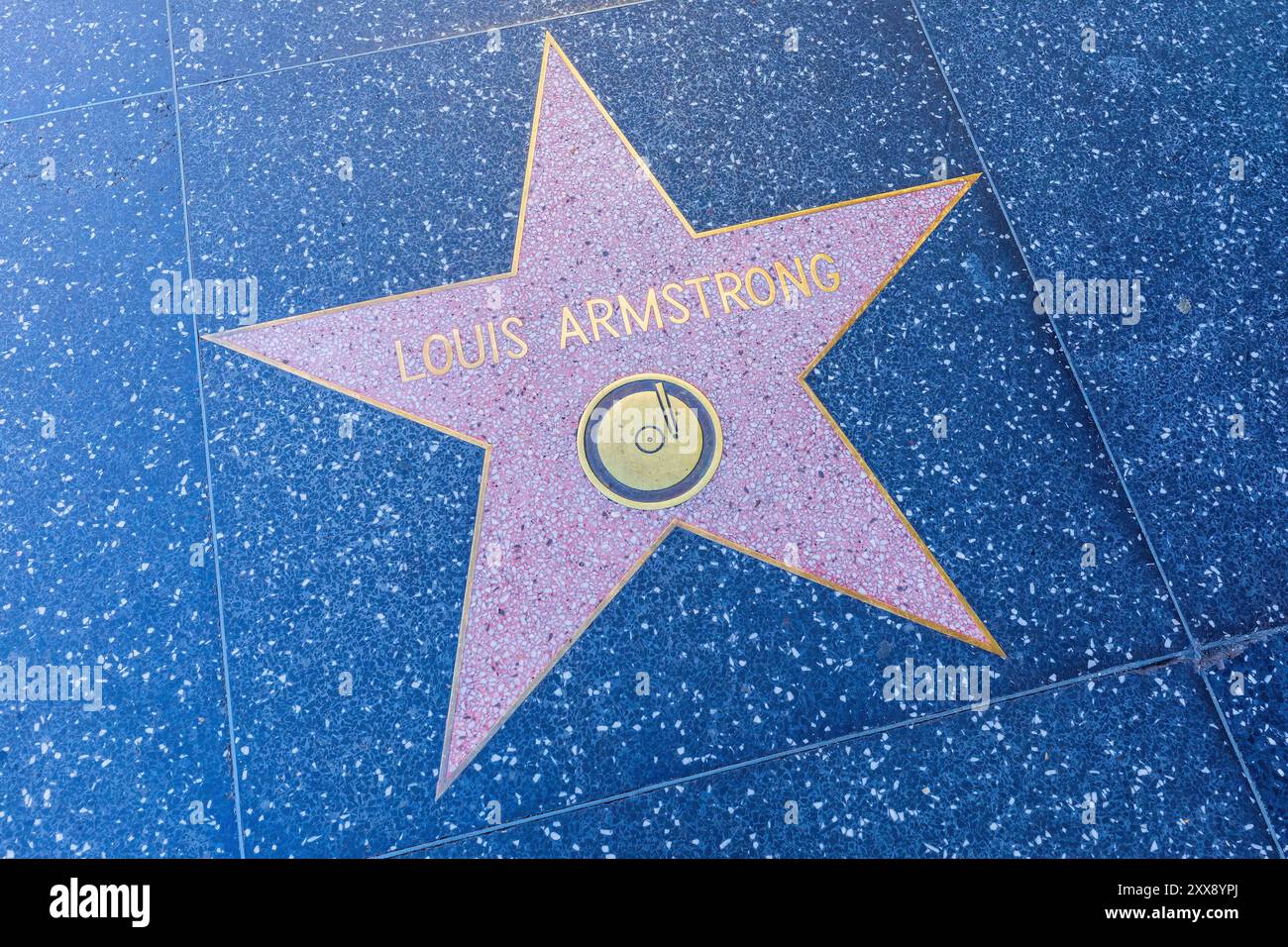 USA, California, Los Angeles, Hollywood, Hollywood Boulevard, Walk of Fame Stockfoto