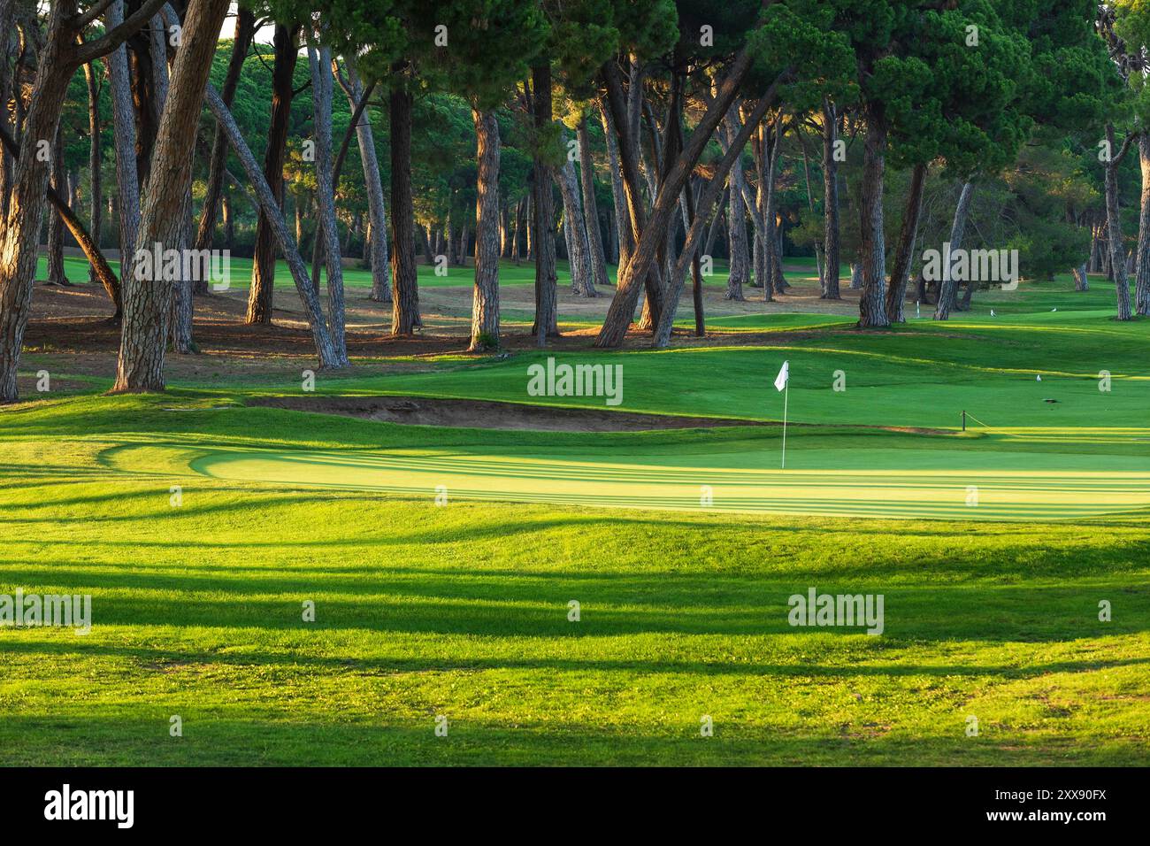 Frankreich, Alpes Maritimes, Mandelieu La Napoule, Old Course Golfplatz Stockfoto