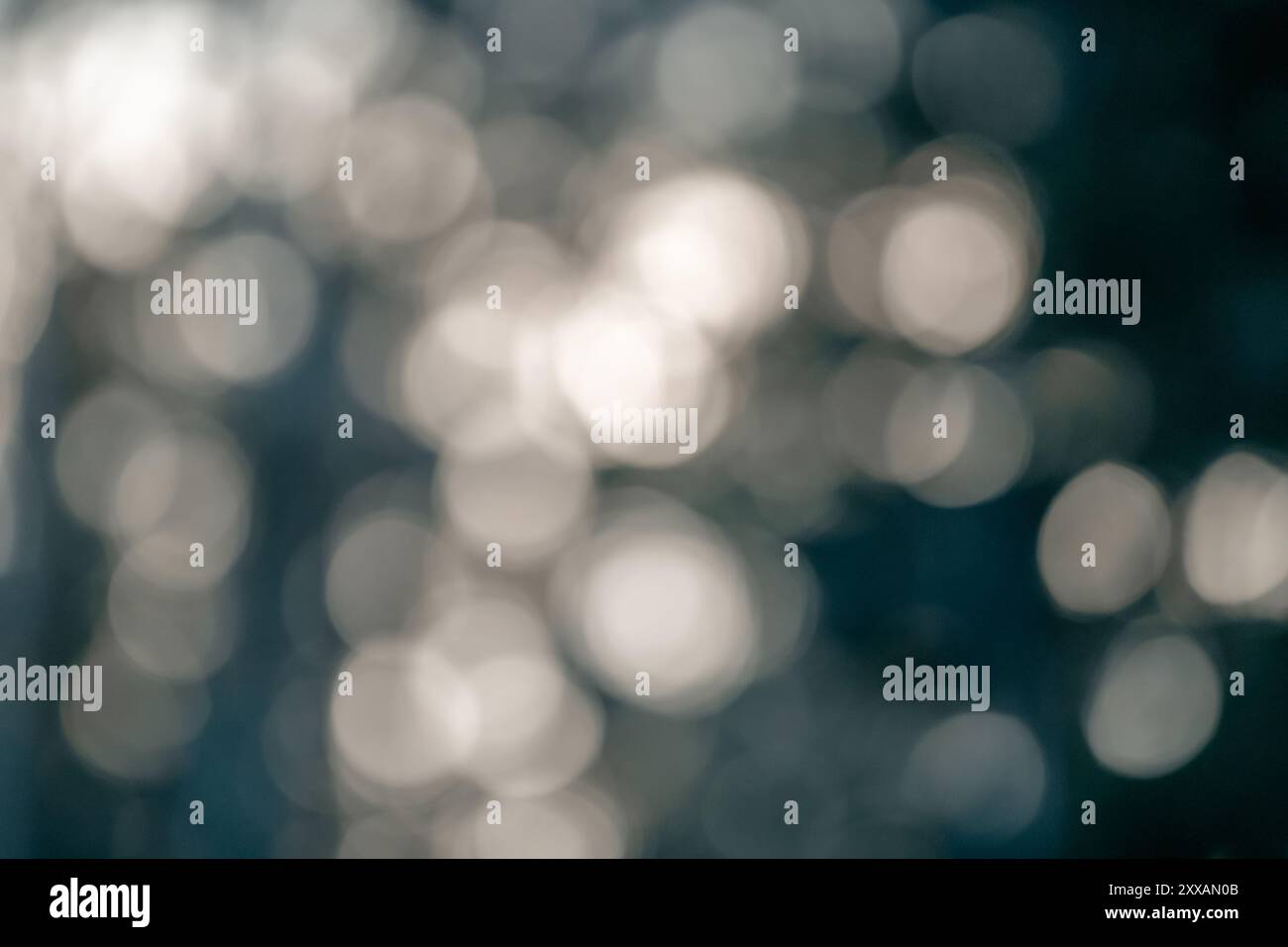 Dieses Bild zeigt einen monochromatischen Bokeh-Hintergrund mit verschiedenen Kreismustern. Das abstrakte Design sorgt für eine optisch ansprechende und einheitliche Optik Stockfoto Dieses Bild zeigt einen monochromatischen Bokeh-Hintergrund mit verschiedenen Kreismustern. Das abstrakte Design sorgt für eine optisch ansprechende und einheitliche Optik Stockfoto