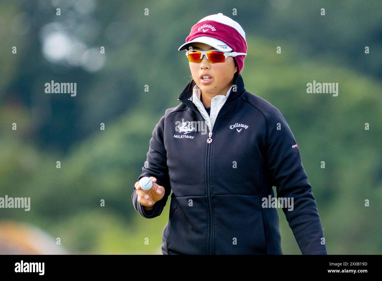 St Andrews, Schottland, Großbritannien. August 2024. Zweite Runde der AIG Women’s Open auf dem Old Course St Andrews. Bild; Ruoning Yin. Iain Masterton/Alamy Live News Stockfoto