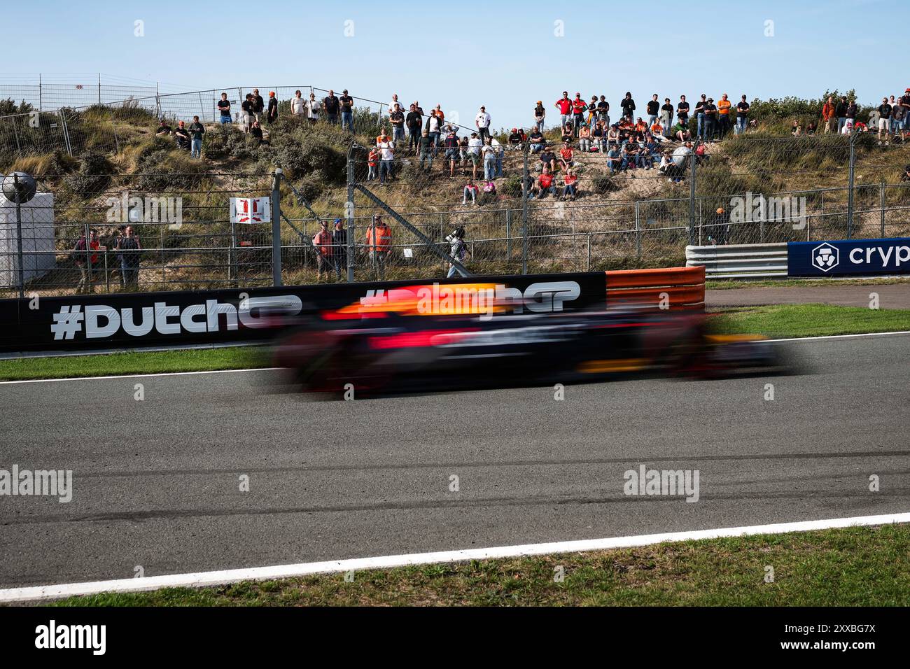 Zandvoort, Pays Bas. August 2024. Fans während des Formel 1 Heineken Dutch Grand Prix 2024, 15. Runde der Formel-1-Weltmeisterschaft 2024 vom 23. Bis 25. August 2024 auf dem Circuit Zandvoort, in Zandvoort, Niederlande - Foto Florent Gooden/DPPI Credit: DPPI Media/Alamy Live News Stockfoto