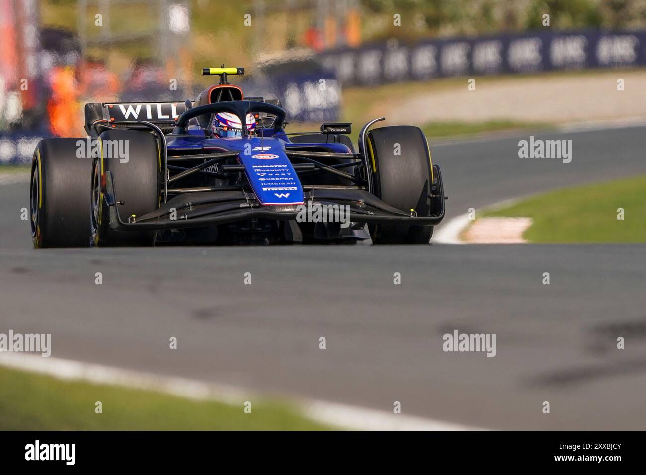 Zandvoort, Niederlande. August 2024. ZANDVOORT, NIEDERLANDE - 23. AUGUST: Logan Sargeant of Williams trat am 23. August 2024 in Zandvoort in der Freien Praxis 2 an. (Foto von Andre Weening/Orange Pictures) Credit: dpa/Alamy Live News Stockfoto