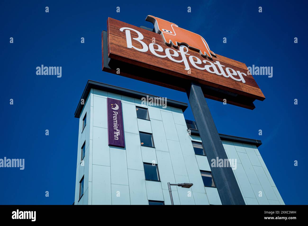 Premier Inn mit Beefeater Restaurant in Great Yarmouth, Norwich, Großbritannien. Sowohl Premier Inns als auch Beefeater sind Marken der Whitbread Plc Stockfoto