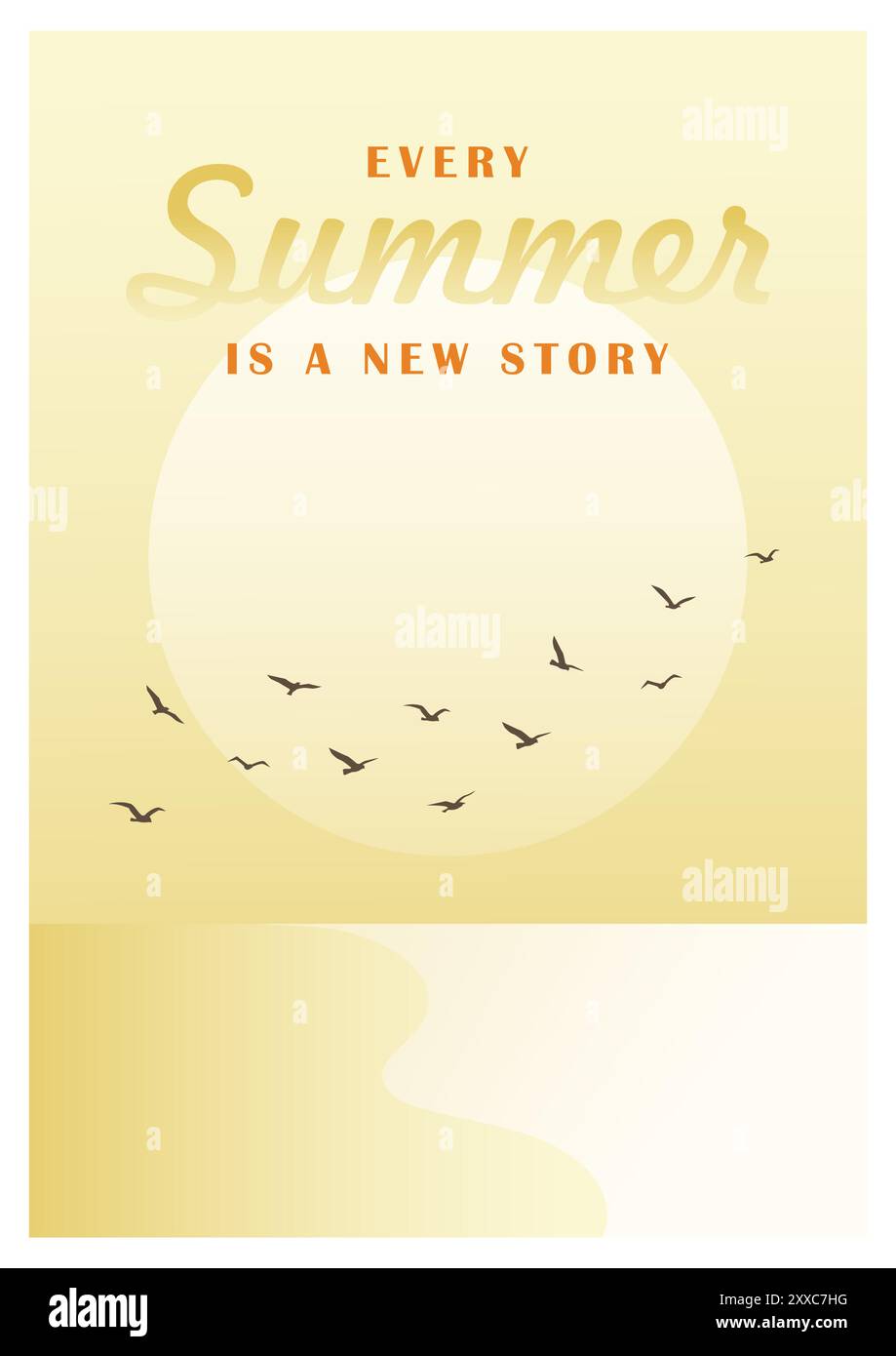 Panoramablick am Meer Illustration der Reisepostkarte berühmte Wahrzeichen der australischen Küste Stock Vektor