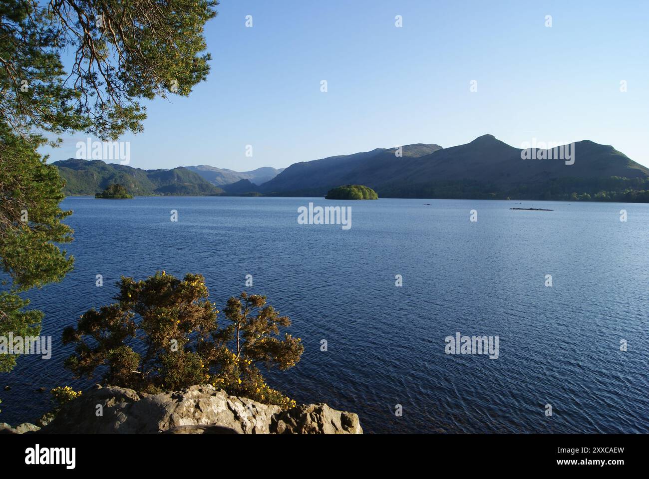 Derwent Water, die Seenplatte, Cumbria, England Stockfoto