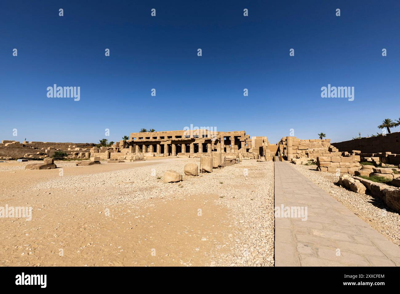 Karnak-Tempel, Amun-Tempel, AKH-Menü von Tuthmosis III (Festsaal), Luxor, Ägypten, Nordafrika, Afrika Stockfoto