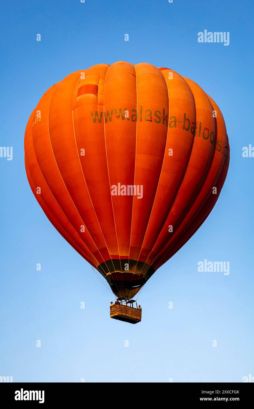 Ballons, Vormittag, Heißluftballontour am Westufer des Nils, Luxor, Ägypten, Nordafrika, Afrika Stockfoto