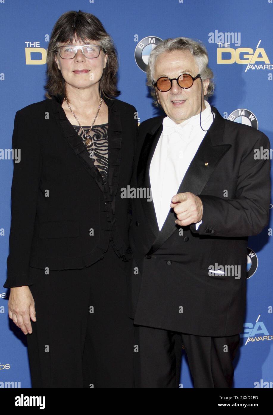 Margaret Sixel und George Miller beim 68. Annual Directors Guild of America Award, der am F am Hyatt Regency Century Plaza in Los Angeles, USA, verliehen wurde Stockfoto