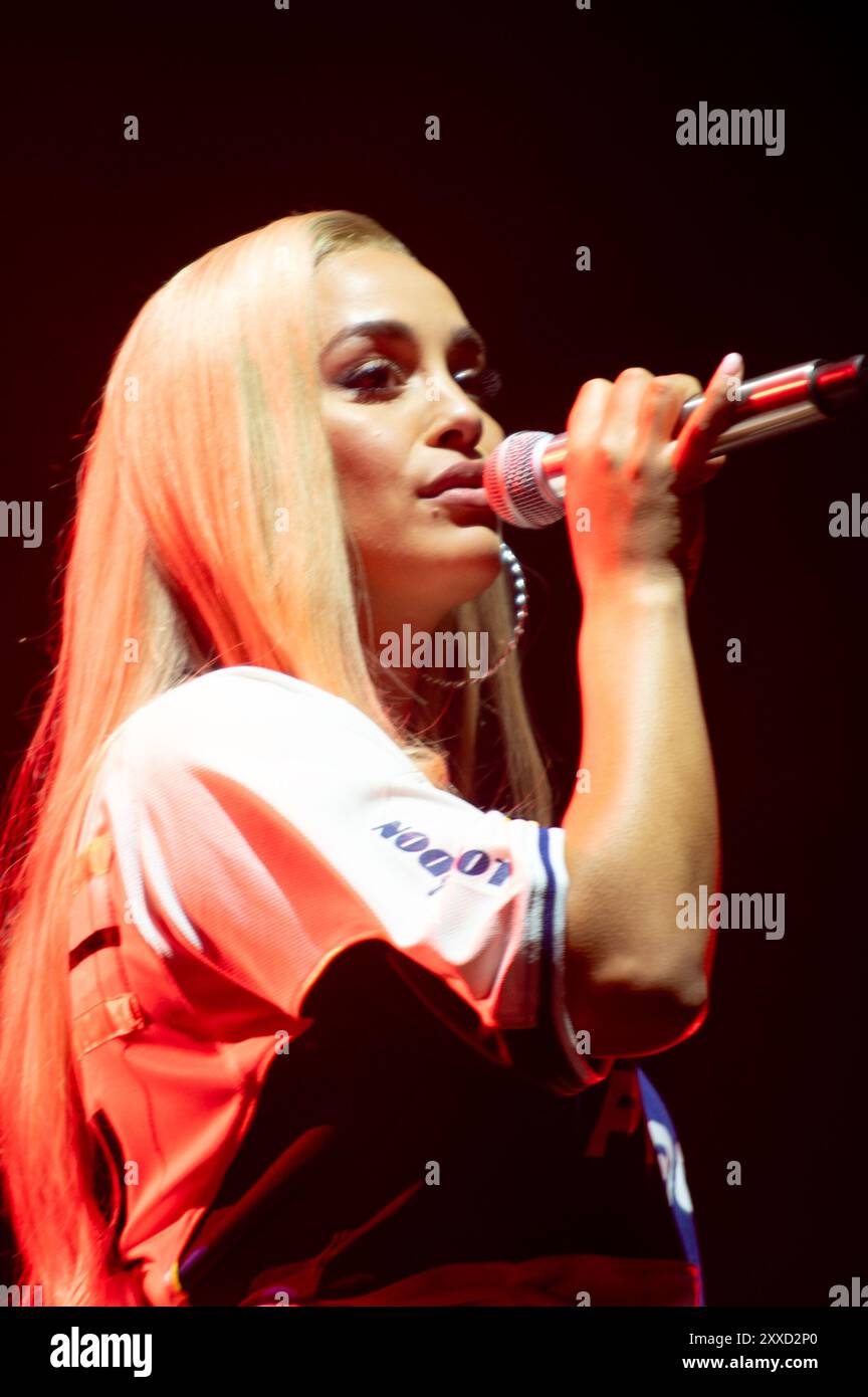 Reading, Berkshire, Großbritannien. August 2024. Jorja Smith tritt beim Reading Festival auf. Cristina Massei/Alamy Live News Stockfoto