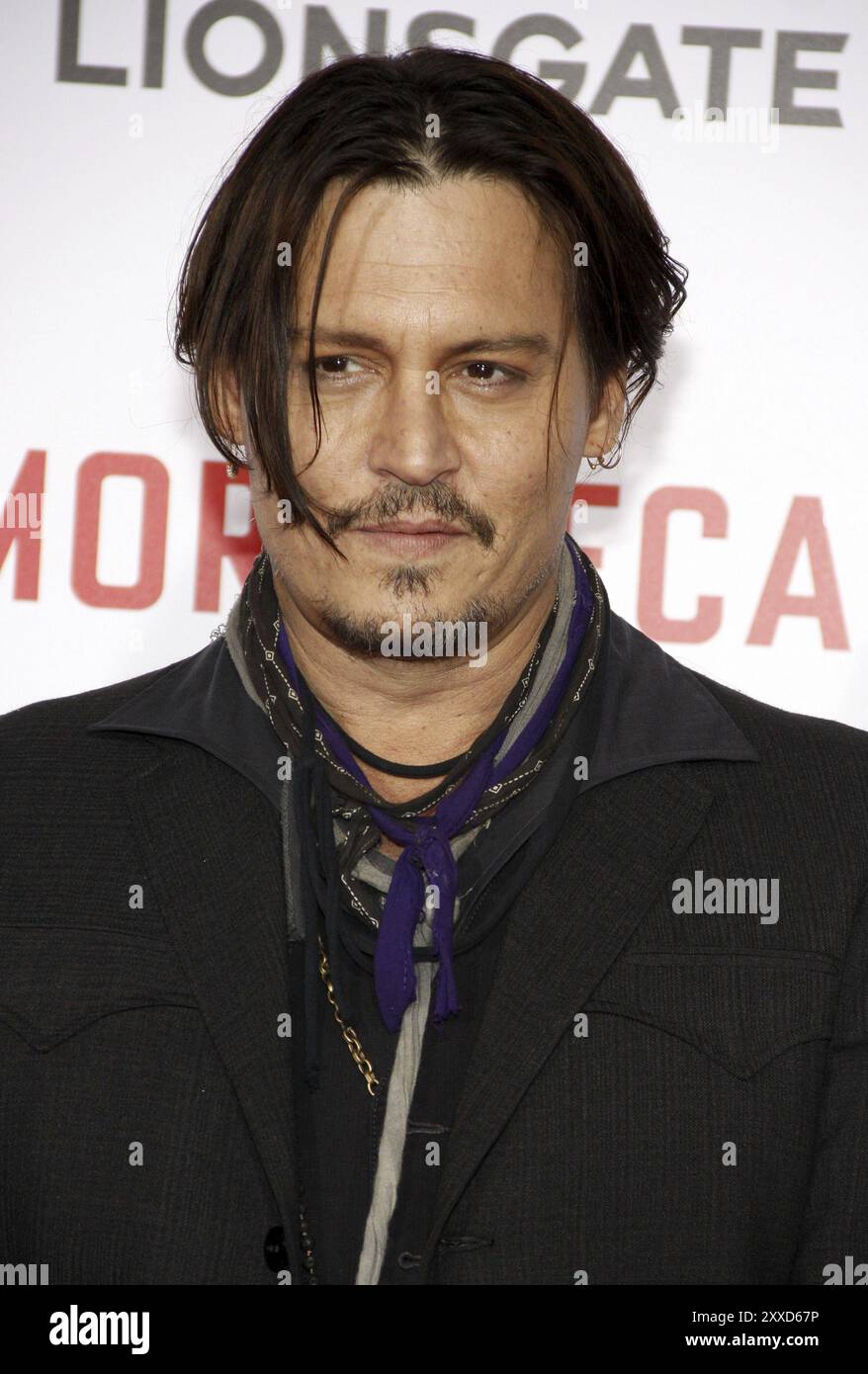 Johnny Depp bei der Los Angeles-Premiere von „Mortdecai“, die am 21. Januar 2015 im TCL Chinese Theatre in Hollywood stattfand. Kredit: Lumeimages.com Stockfoto