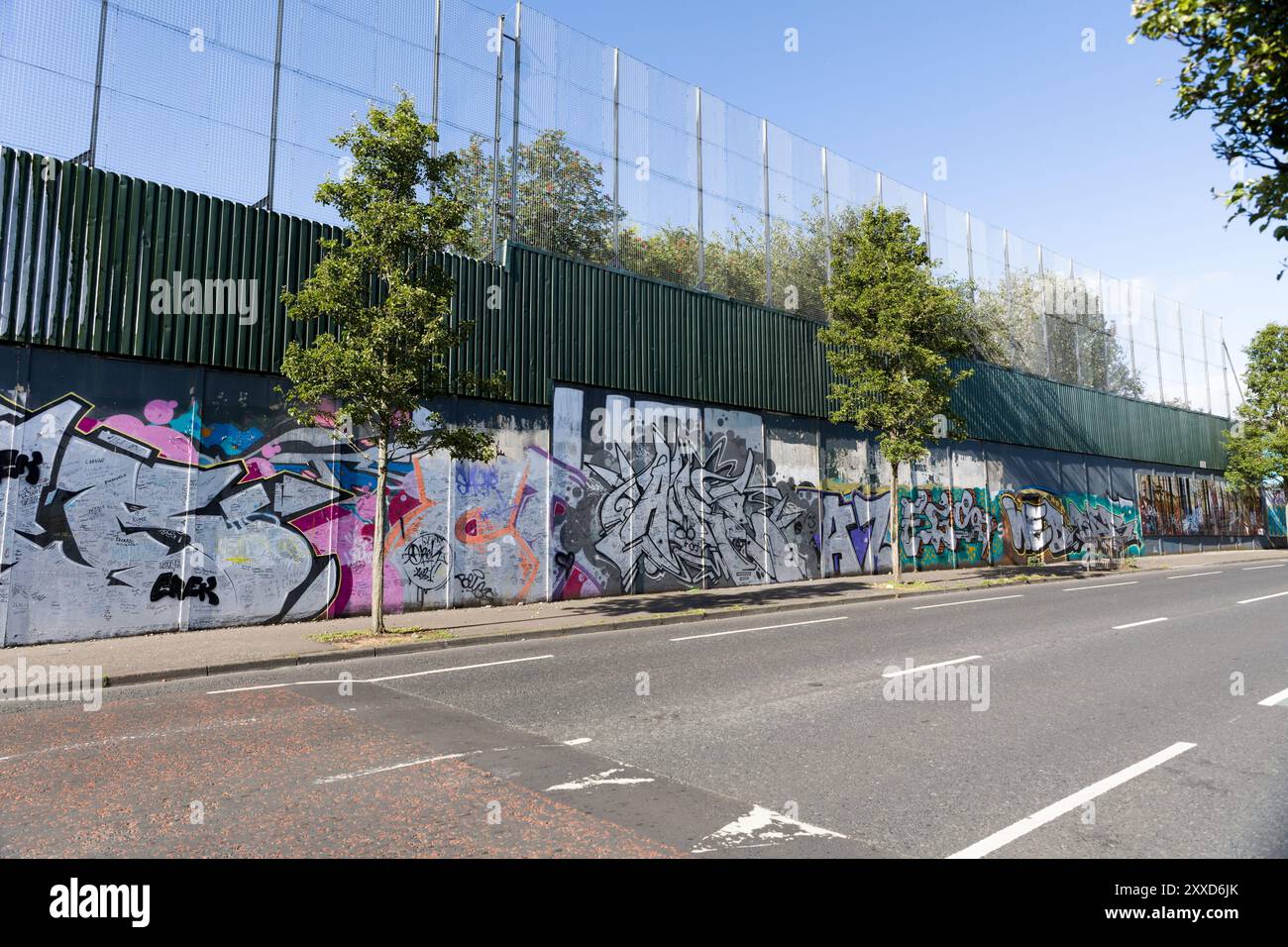 Belfast Wall, Northern Ireland Conflict Memorial, Belfast, Nordirland Stockfoto