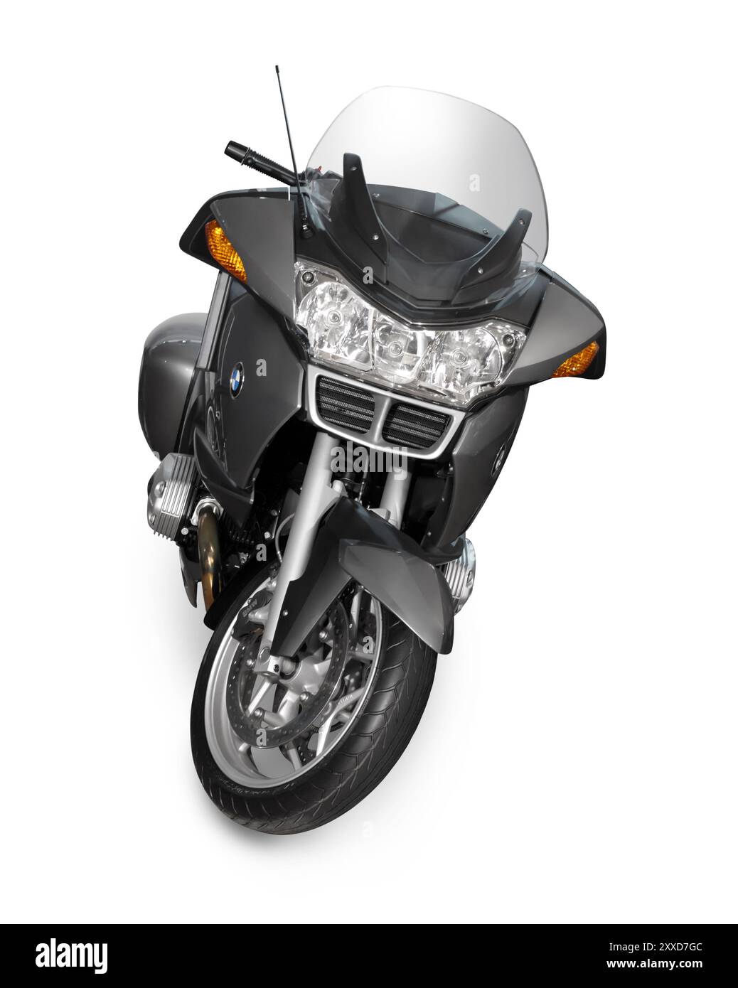2006 BMW R 1200 RT Tourenmotorrad. Isoliert mit Beschneidungspfad auf weißem Hintergrund Stockfoto