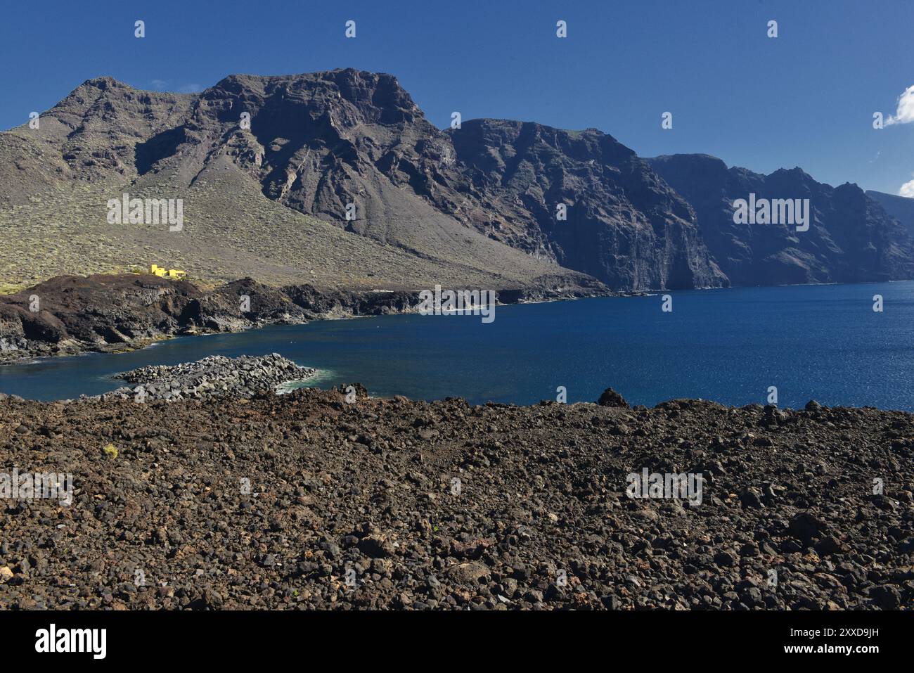 Teno Mountains am Playa de Teno, Los Gigantes Klippen, Kanarische Inseln, Spanien, Europa Stockfoto