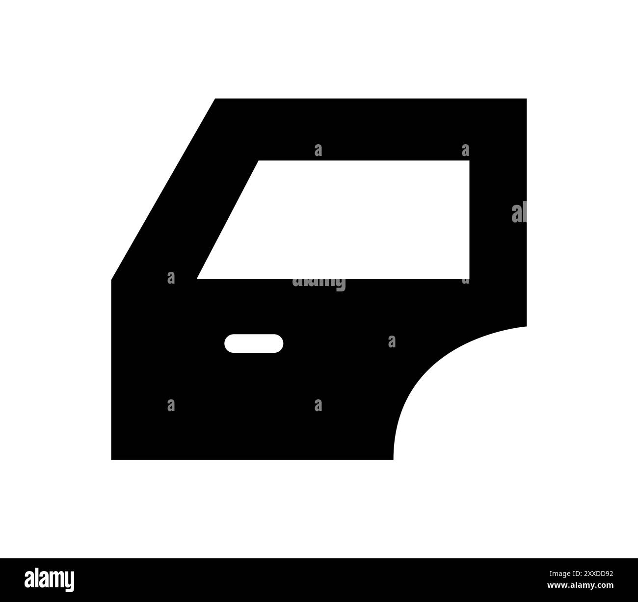 Türsymbol im Vektor auf weißem Hintergrund Stockfoto