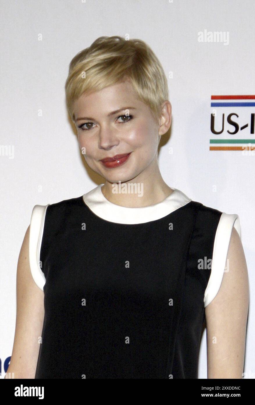 LOS ANGELES, KALIFORNIEN, 23. FEBRUAR: Michelle Williams beim 7. Jährlichen Oscar Wilde: Ehren des Irish in Film Pre-Academy Awards Event im Bad Rob Stockfoto