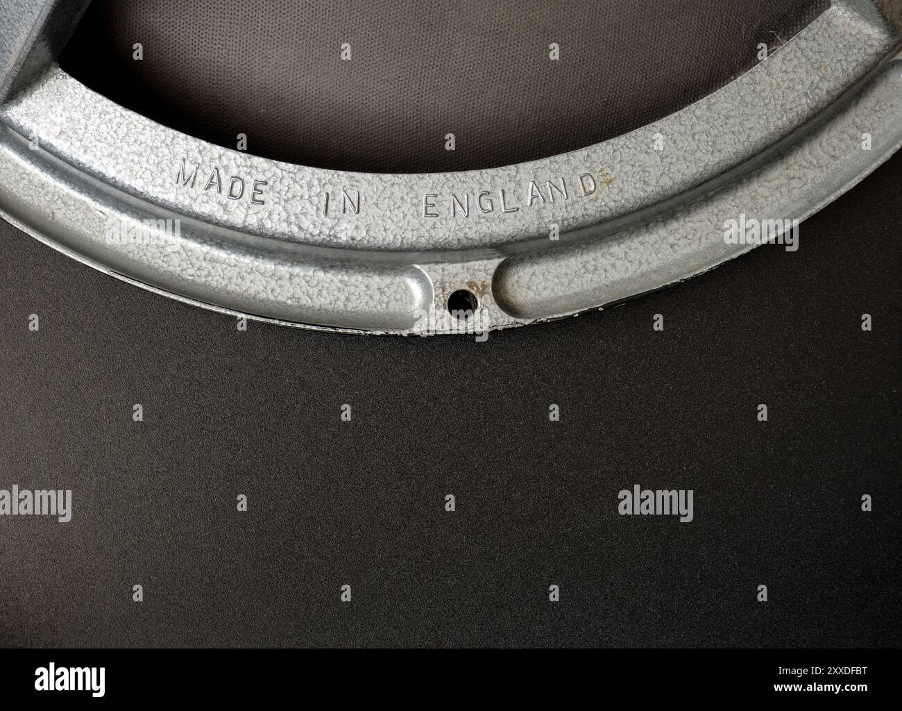 Wörter-Made in England auf eine technische Ausstattung mit als Hintergrund Stockfoto